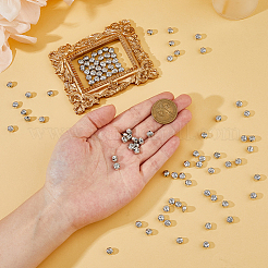 チベットスタイルの合金ビーズ100個。  カドミウムフリー＆鉛フリー  仏頭  アンティークシルバー  8x7x5.5mm  穴：1.5mm&nbsp;TIBEB-DC0001-09