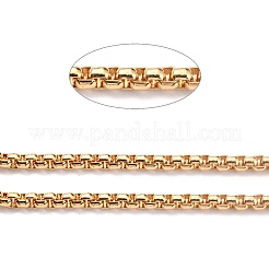 Eco-friendly Spray Painted Handmade Brass Box Chains&nbsp;KK-J276-17-P23