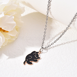 Alloy Enamel Pendant Necklaces&nbsp;NJEW-YW0001-02
