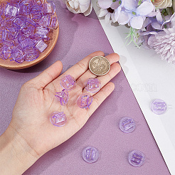 透明なプラスチックカードホルダー  フラットラウンド  1.95x1.1cm  スロット：2mm  約200個/箱&nbsp;ODIS-NB0001-37C