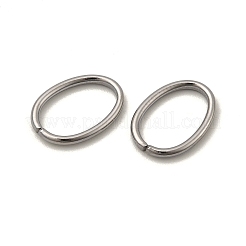 変色しにくい304ステンレススチール製オープン丸カン  オーバル  ステンレス鋼色  16ゲージ  13x9x1.2mm  内径：10.5x6.5mm&nbsp;STAS-L234-144E