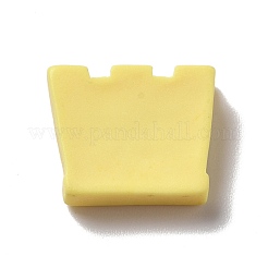 オペーク樹脂カボション  道路柵  ゴールド  15x18.5x5mm&nbsp;DIY-K057-01