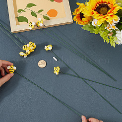樹脂製ミツバチ 庭の杭 装飾 庭の芸術 装飾品  きいろ  320mm  10個/セット&nbsp;DIY-WH20002-72