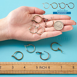 Brass Hoop Earrings&nbsp;KK-CD0001-10