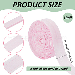 9.8~10mポリコットンリボン  衣類用アクセサリー  ピンク  7/8インチ（22mm）  約10.94ヤード（9.8~10m）/セット&nbsp;OCOR-BC0006-53G
