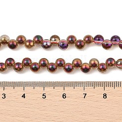 電気メッキガラスビーズセット  パール光沢メッキ  電球  コーヒー  5mm  穴：1mm  約98個/連  15.35''（39センチメートル）&nbsp;GLAA-Q105-01H