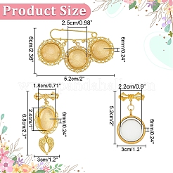 Brass Photo Frame Brooch Kits&nbsp;JEWB-WR00003