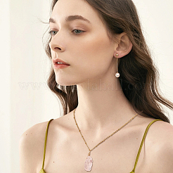 Natural Rose Quartz Pendants&nbsp;G-FG0001-13