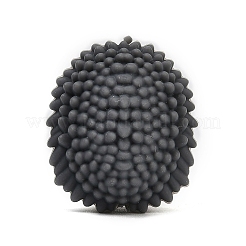 シリコンビーズ  焦点ビーズ  ハリネズミ  グレー  27.5x24x20.5mm  穴：2mm&nbsp;SIL-V008-02A