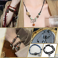 160pcs 10 Style Tibetan Style Alloy European Beads&nbsp;FIND-PH0010-69