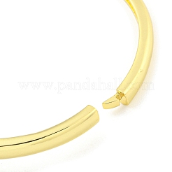 Bear Brass Micro Pave Clear & Black Cubic Zirconia Hinged Bangles for Women&nbsp;BJEW-Z062-11G