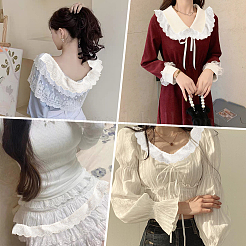 8Yards Flat Hollow Polyester Lace Trim&nbsp;OCOR-GF0006-07A
