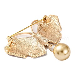 KC Gold Plated Alloy Brooches&nbsp;JEWB-L017-04KCG-02