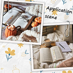 DIY Bookmark Making Kits. with Transparent Acrylic & Polyester Tassel Decoration&nbsp;DIY-SP0001-92A