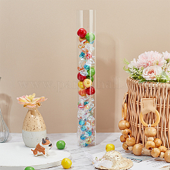 透明アクリルパイプ 硬質丸チューブ  ランプやランタン用  透明  305x45mm  内径：40mm&nbsp;AJEW-WH0324-76B