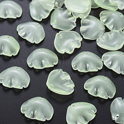 Transparent Baking Paint Imitation Jade Glass Pendants&nbsp;DGLA-Q025-001D