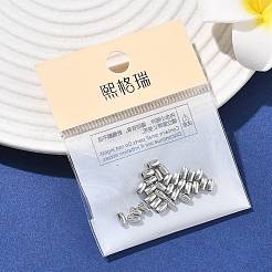 シェグレイスの真鍮ビーズ  バレル  カドミウムフリー＆ニッケルフリー＆鉛フリー  プラチナメッキ  4x2.5mm  穴：1.2mm&nbsp;XGRPCH550-190P