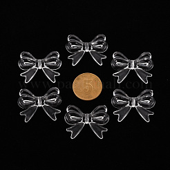 透明なアクリルビーズ  蝶結び  透明  23x29.5x6mm  穴：1.6mm&nbsp;X-TACR-S154-56B-205