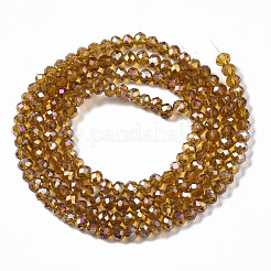 Electroplate Glass Beads Strands&nbsp;EGLA-R048-2mm-24