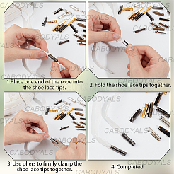 200Pcs 4 Colors DIY Shoelaces Head Repair&nbsp;KK-CY0001-13