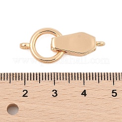 Brass Fold Over Clasps&nbsp;KK-L223-015G