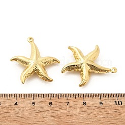 Starfish Brass Pendants&nbsp;KK-L237-004G