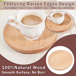 4Pcs Wood Cup Mats&nbsp;AJEW-MB0001-18B