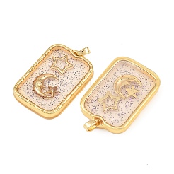 Brass Resin Pendants&nbsp;KK-I475-01G-05