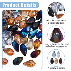 60Pcs Electroplate Glass Beads&nbsp;EGLA-HS0001-06