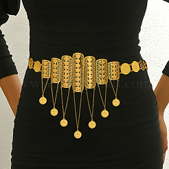 Luxurious Elegant Zinc Alloy & Brass Material Floral Tassel Coin Pendant Waist Chains for Women&nbsp;WN1140
