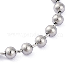 304ステンレススチールブレスレット  ステンレス鋼色  ハート  7-5/8インチ（19.3cm）&nbsp;BJEW-M001-01P-01