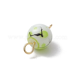 304ステンレススチールループ付き  ミックスカラー  ゴールドカラー  13.5x8mm  穴：1.6~2.8mm&nbsp;PALLOY-JF03541-01