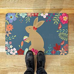 Linen Polyester and Rubber Ground Mat&nbsp;AJEW-WH0142-019