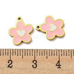 304 Stainless Steel Enamel Charms&nbsp;STAS-L022-017G
