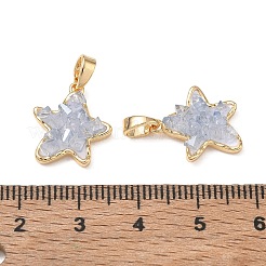 Brass Enamel Pendants&nbsp;KK-CBA746B-02G