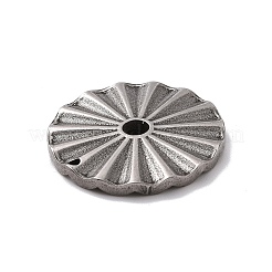 変色しない304ステンレススチールペンダント  フラットラウンド  ステンレス鋼色  20x2mm  穴：1mm&nbsp;STAS-E169-03P