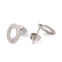 Non-Tarnish 201 Stainless Steel Stud Earring Findings&nbsp;STAS-G266-02P