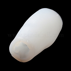 仏陀/菩薩 DIY キャンドル 3D 肖像像 シリコン型  彫刻用香り付きキャンドル作り  ホワイト  8.7x5.1x3.5cm  内径：3.9x4x8.1のCM&nbsp;DIY-F137-02