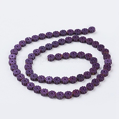 PVD Vacuum Plating Electroplate Non-magnetic Synthetic Hematite Beads Strands&nbsp;G-F534-H06
