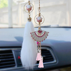 100Pcs Faux Suede Tassel Pendant Decorations&nbsp;FIND-SC0001-95C
