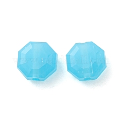アクリルビーズ  多面カット  ポリゴン  ディープスカイブルー  7.5x7.5x4mm  穴：1.5mm&nbsp;LS-FIND-C034-01A