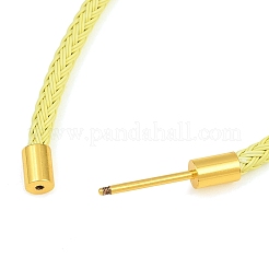 Braided Steel Wire Bracelet Making&nbsp;KK-CBA6056-03B-G