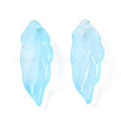 Transparent Spray Painted Glass Pendants&nbsp;GLAA-N035-017-F02