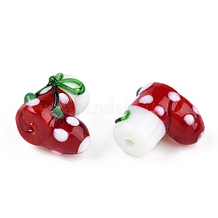 Christmas Themed Handmade Lampwork Beads&nbsp;LAMP-TAC0004-06