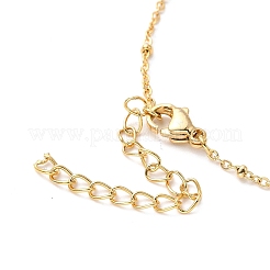 PVD Vacuum Plating 304 Stainless Steel Stud Earring and Pendant Necklace Set&nbsp;LS-SJEW-C002-01C-G