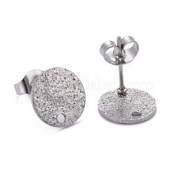 Non-Tarnish 304 Stainless Steel Stud Earring Findings&nbsp;STAS-Z021-B-01P