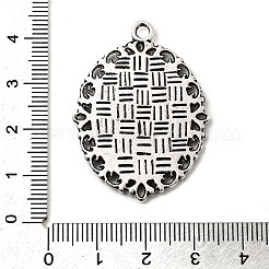 Tibetan Style Alloy Pendant Cabochon Settings&nbsp;TIBE-T003-09AS-NR