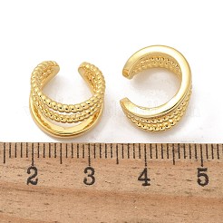 Triple-Layer Brass Open Cuff Earrings for Women&nbsp;EJEW-G297-33G