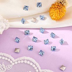 プレシオサ® マキシマ クリスタル ファンシーストーン  チェコクリスタル  435 23 615 四角  デュラフォイル  ライトサファイア30020個  6x6mm&nbsp;Y-PRC-FA6-30020