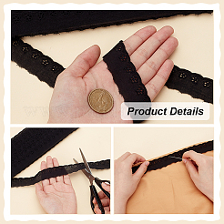 15 Yards Cotton Embroidery Flower Lace Trim&nbsp;DIY-WH0542-34A